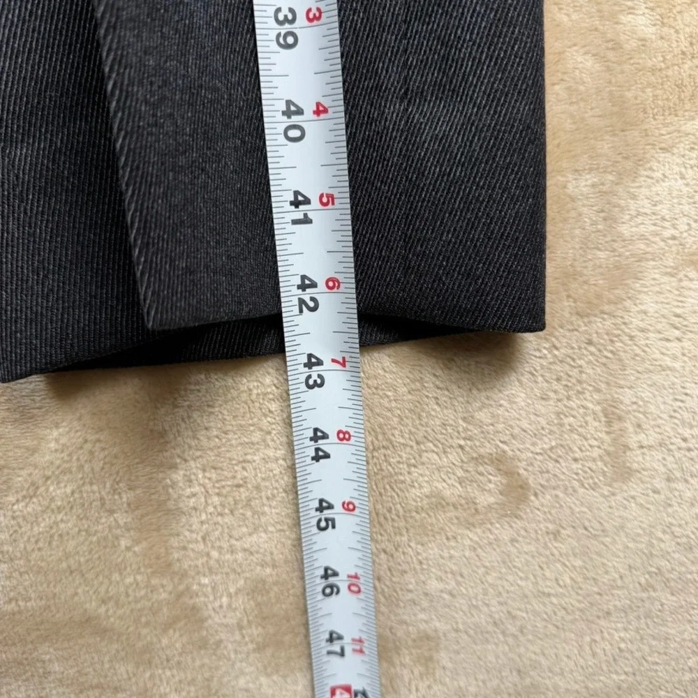 Brooks Brothers Mens 100% Wool Pleated Dress Pants Charcoal Grey 37x31